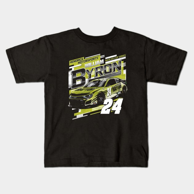 William Byron Draft Kids T-Shirt by ganisfarhan